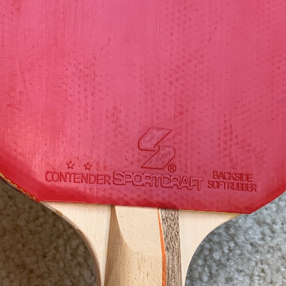 Contender SportsCraft Table Tennis Paddle, Red and Black - Picture 7 of 15